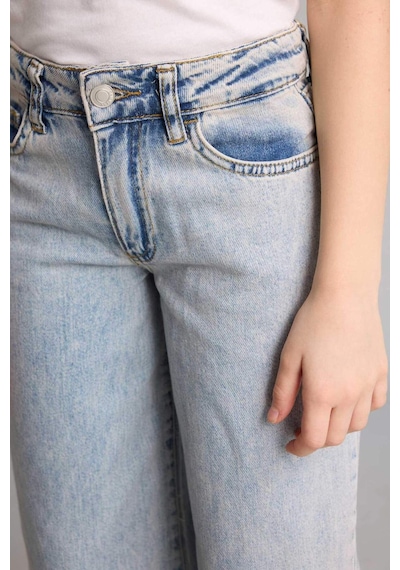 Defacto Wıde Leg Geniş Paça Jean Pantolon Kız Çocuk H0699a826spnm29 Yeşil-nm29
