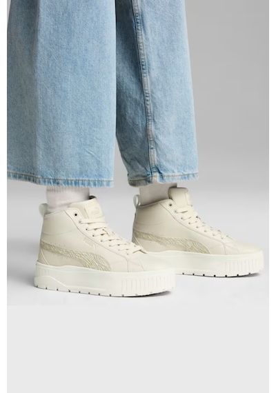 Puma Karmen Iı Mid Animal Fever Kadın Sıcak Beyaz Sneaker 39746001 Beyaz - Krem
