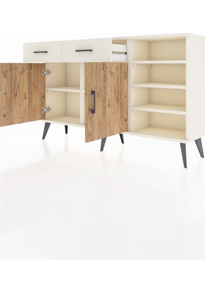 Arges Konsol 5 Raflı 2 Çekmeceli 2 Kapaklı 132x30x83 Aytaşı-çam/aytaşı Çam/aytaşı Arges Konsol 5 Raflı 2 Çekmeceli 2 Kapaklı 132x30x83 Aytaşı-çam/aytaşı Çam/aytaşı