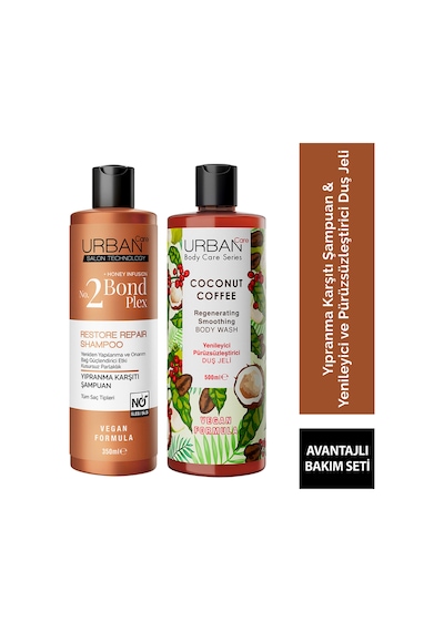 Bond Plex Şampuan 350 Ml & Coconut Coffe Duş Jeli 500 Ml Set