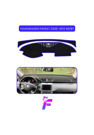 Volkswagen Passat B6,b7 2006-2012 Torpido Örtüsü Güneşten Korur Kolay Montaj Tam Uyum C35