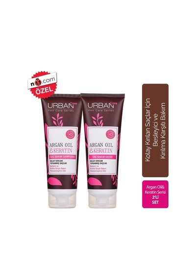 Urban Care Argan Oil & Keratin Serisi Kolay Kırılan Saçlar için 2'li Set