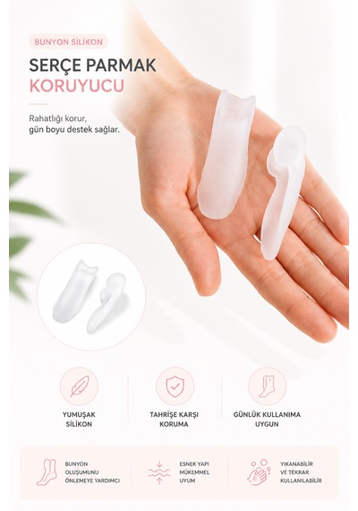 Ayak Serçe Parmağı Nasır Önleyici Sürtünme Koruyucu Serçe Parmak Ayırıcı Bunyon, Serçe Parmak Kemik Çıkıntısı Önleyici Düzeltici