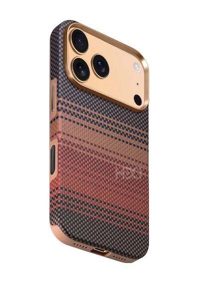 Apple Uyumlu iPhone 17 Pro Max Hbc-377 Kevlar Slim Magsafe Kapak - Gün Batımı