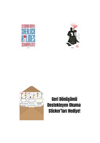 Sherlock Holmes - Bütün Hikayeler 2 Ciltli + Sherlock Holmes'un Son Görevi + Okuma Sticker'ları