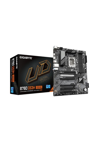 B760 Ds3h Lga1700 Ddr5 7600mhz Oc Pcıe 5.0 M.2 Nvme Gigabit Lan Atx Anakart