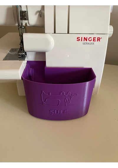Singer Overlok Çöp Kutusu Fire Kabı Xl Kişiye Özel Mor 14sh654 14