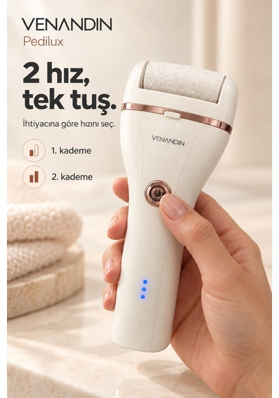 Vn/pl-001 Pedilux Şarjlı Elektrikli Ayak Törpüsü Ipx6, 45 Dakika - Beyaz