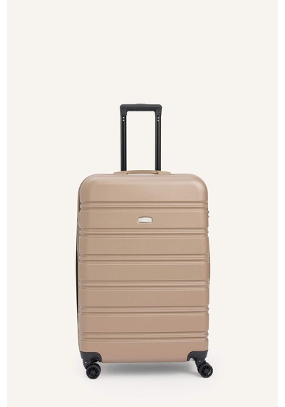 Defacto Unisex Sert Kapaklı Büyük Boy Valiz H2485axnsbg291 Bej-bg291