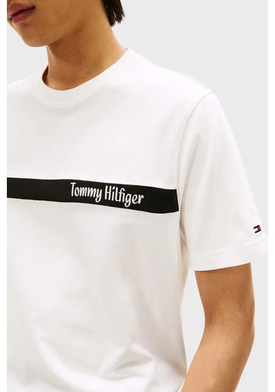 Tommy Hilfiger Erkek T Shirt Mw0mw41765 Ybl Beyaz Beyaz
