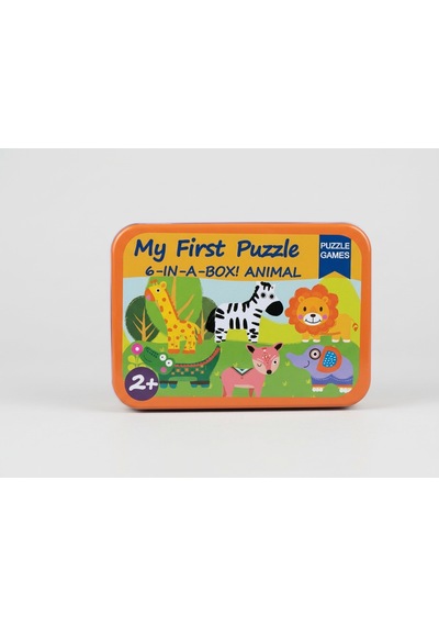 Ahşap İlk Puzzle 6 Farklı Tema Hayvanlar Serisi
