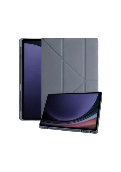 Samsung Galaxy X730 Tab S11 Kalemlikli Mars Tablet Kılıfı - Koyu Gri Arka Kapak