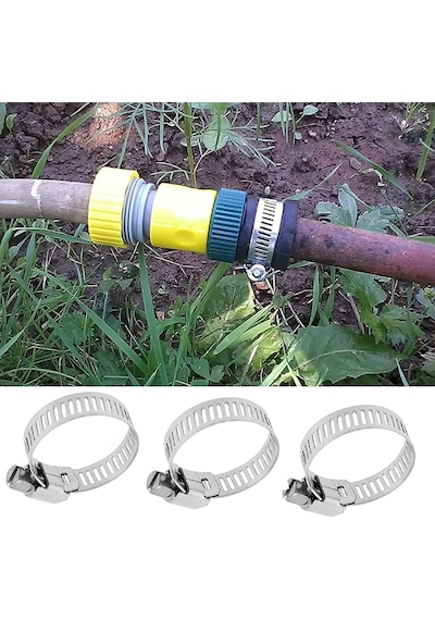 10'lu Metal Hortum Kelepçesi Seti 8-18 Mm / 11-20 Mm / 13-23 Mm / 18-25 Mm / 14-27 Mm Ayarlanabilir Paslanmaz