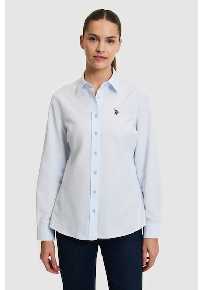 U.s. Polo Assn. Kadın Açık Mavi Gömlek Basic 50324791-vr003 Acık Mavı