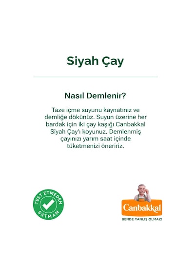 Canbakkal Siyah Çay İlk Sürgün Mayıs Çayı, Dökme Çay 500 G