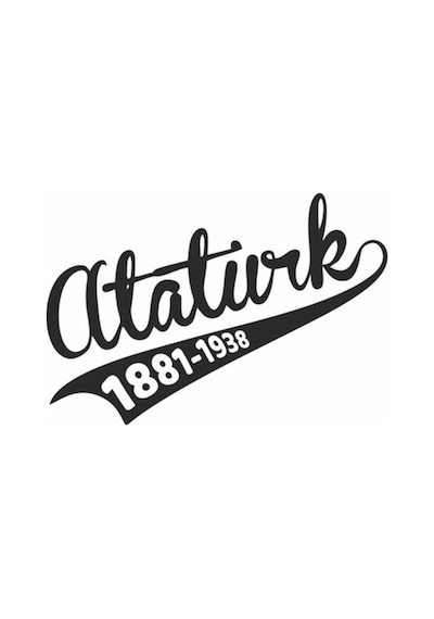 Mustafa Kemal Atatürk Imza Sticker Araba Sticker 19X9 Cm