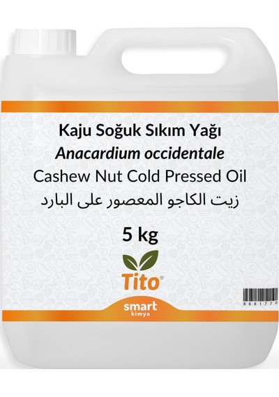 Tito Kaju Soğuk Sıkım Yağı Anacardium Occidentale 5 KG