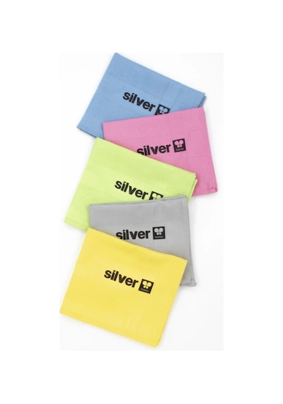 Silver Home Mikrofiber Dekoratif Renkli Cam Bezi Pk : 5 Adet Bez 42 68 Cm Boyutlarında Çok Renkli
