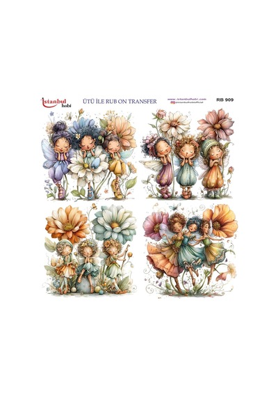 Ütü İle Rub On Transfer Kağıdı 30x30cm Rb-909