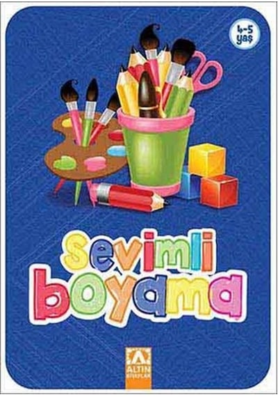 Sevimli Boyama - Lacivert- Altın Kitaplar