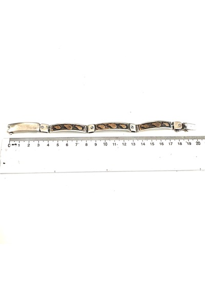 Erkek Gümüş Bileklik Uğur Böceği Figürlü 925 Ayar 28,84 Gram