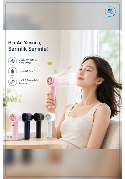 Mini El Vantilatörü Taşınabilir Ayarlanabilir Hız Dijital Gösterg