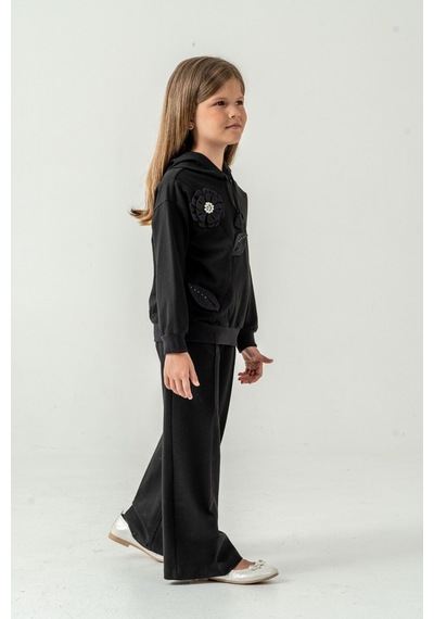 Xo Kids Kız Çocuk Alt Üst Takım 7-10 Yaş 52015 Siyah