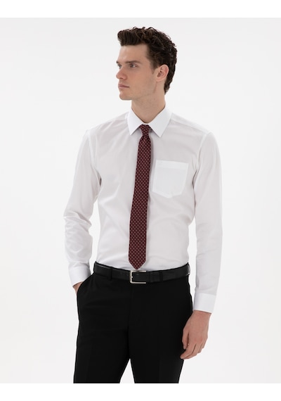 Pierre Cardin Erkek Beyaz Gömlek Basic 50302972-vr013 Beyaz