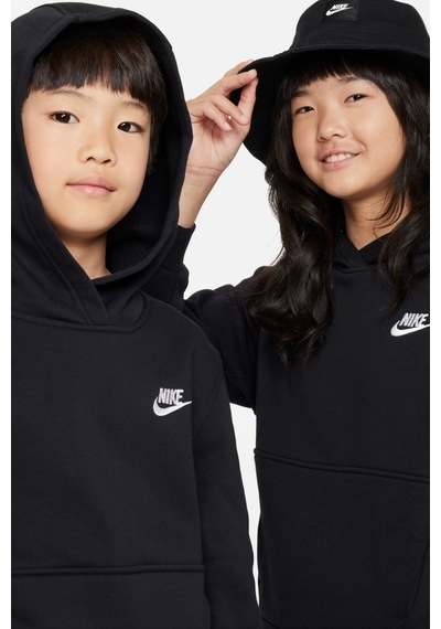 Nike Club Fleece Çocuk Kapüşonlu Sweatshirt Siyah Fd3000-010
