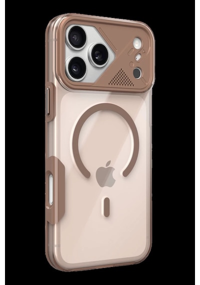 Apple iPhone Uyumlu 17 Pro Max Zinko Magsafe Kapak - Çöl Titanyum Bz8683140934231