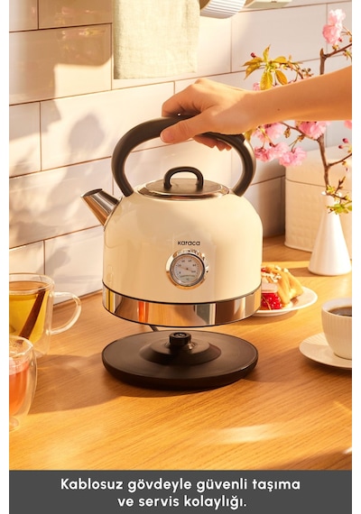 Karaca 2202 2200 W Retro Su Isıtıcısı Kettle