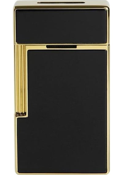 S.t. Dupont Bq Big D Golden Shiny Black Lacquer Çakmak 25002