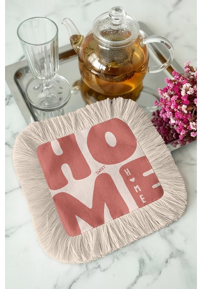 Sweet Home Saçaklı Kahve Yanı Sunum Kokteyl Peçetesi - Şık Bohem Pembe Krem Bardak Altlığı Mendil Açık Göl Toprak Sweet Home Saçaklı Kahve Yanı Sunum Kokteyl Peçetesi - Şık Bohem Pembe Krem Bardak Altlığı Mendil Açık Göl Toprak