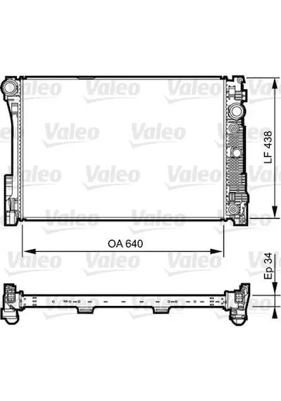 Mercedes Glk 250d Motor Radyatoru 2010-2015 Valeo 735292