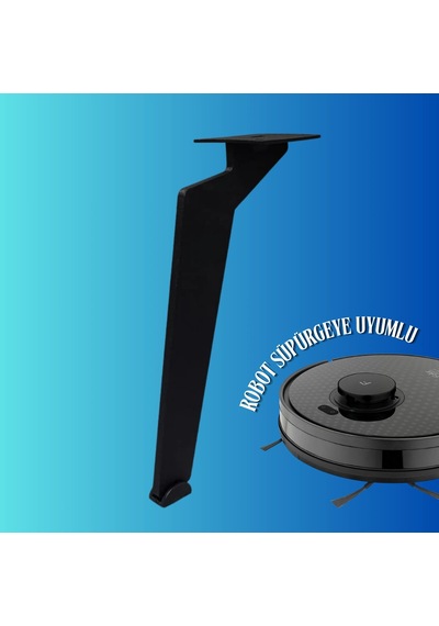 20 Cm Metal Tabanca Ayak Koltuk Ayağı Mobilya Ayağı Ünite Ayağı Konsol Ayağı Puf Berjer Ayağı Siyah