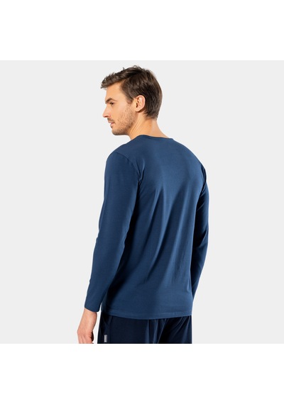 Cacharel Erkek V Yaka Uzun Kollu T-shirt 1334/indigo İndigo