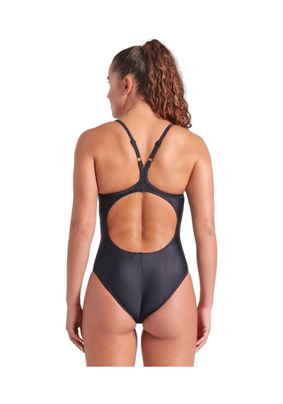 Arena Solid Swimsuit Lightdrop Back Kadın Siyah Yüzücü Mayo 005909501