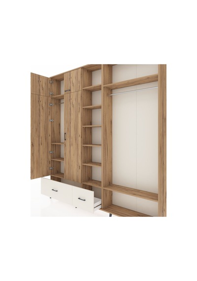 Arges Dolap 12 Raflı 2 Çekmeceli 2 Askılı 220x30x243 Çam-çam/aytaşı Atlas Çam/aytası Arges Dolap 12 Raflı 2 Çekmeceli 2 Askılı 220x30x243 Çam-çam/aytaşı Atlas Çam/aytası