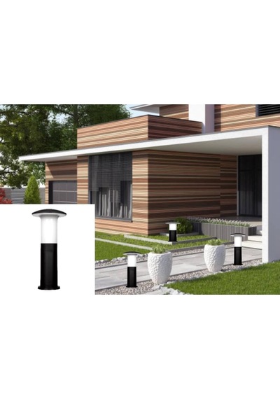 Zita Bahçe Armatürü Mantar Model 41 Cm Set Üstü Siyah Dış Mekan Lamba Ip54 Su Geçirmez E27 Ampul Uyumlu Yerli Üretim Bahçe Aydınlatma 238s