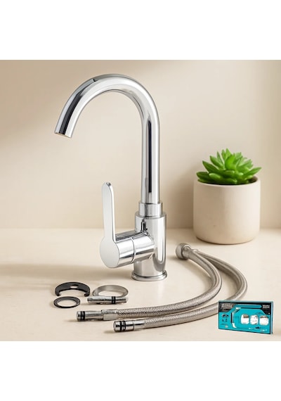 Krom Aç-kapa Lavabo Bataryası Ktx-2639 Altın