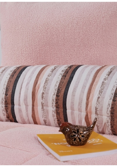 Çift Kişilik Uyku Seti Sherpa Comforter Pembe Pembe