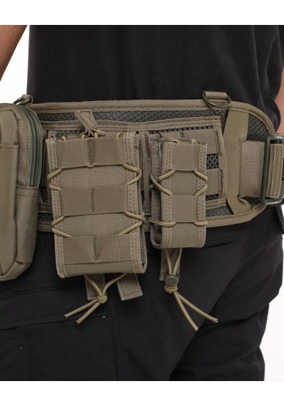 Terrien Özel Üretim Dağcılık Kamp Operasyon Single Sword Molle Kemer Çok Renkli