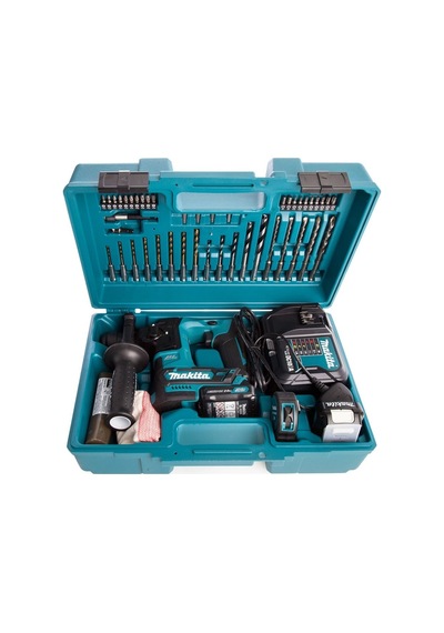 Makita HR166DWAE1 SDS Plus 10.8 V Çift Akülü Kırıcı Delici 74 Parça