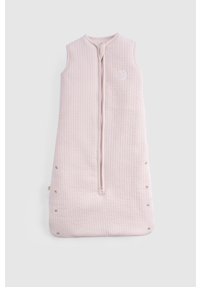 Elyaf Dolgulu Kapitone Pembe Uyku Tulumu 0-6 Ay Pembe