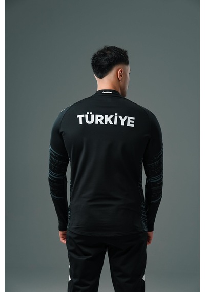 Hummel Milli Takım Line Antrenman Eşofman Üstü Siyah