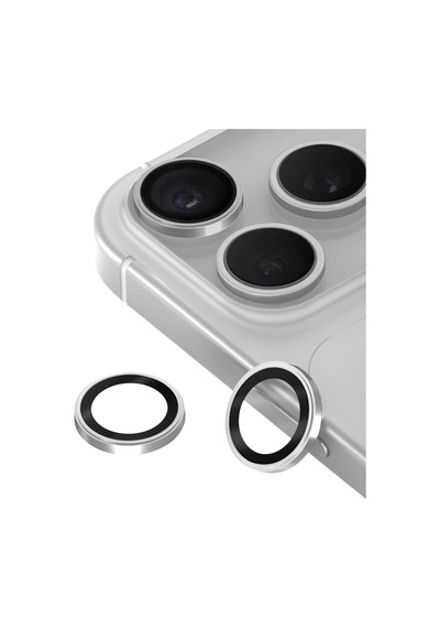 Apple İphone 18 Pro Max Bilvis Titan Kamera Lens - Gümüş Düz Renkli