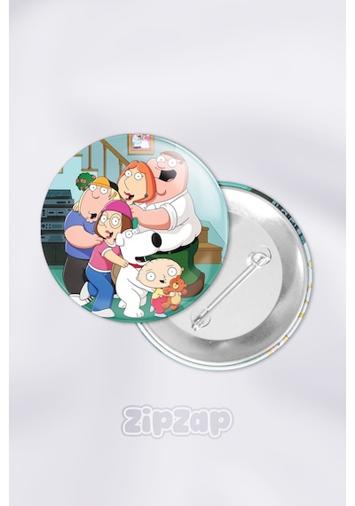 Family Guy Çanta Süsü Rozet İğneli Buton Rozet Seti 1 Adet Tekli