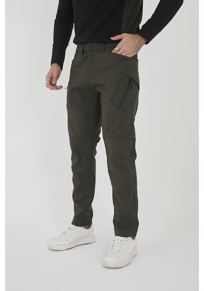 Camp Scoutland Camp594 Outdoor Tactical Softshell Su & Rüzgara Dayanıklı Kışlık Erkek Taktik Pantolon Haki