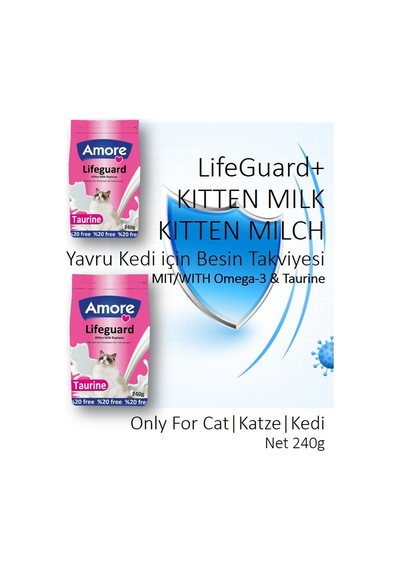 LifeGuard Kitten Milk Süt Tozu 2 x 240 G + Multivitamin 100 ML