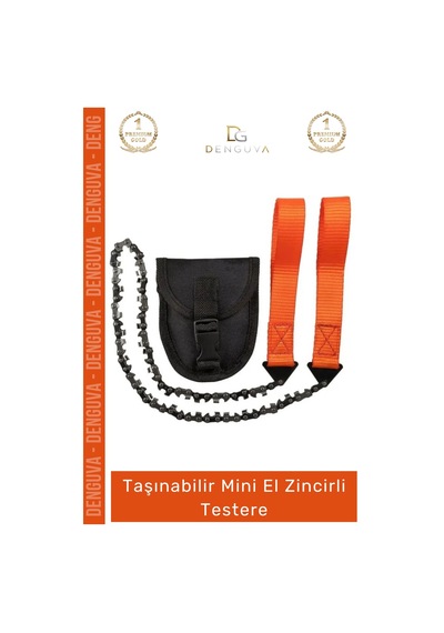 Testere Taşınabilir Kamp Doğa Yürüyüşü Avcılık Çelik Kesim Kompakt Mini El Zincirli Testere